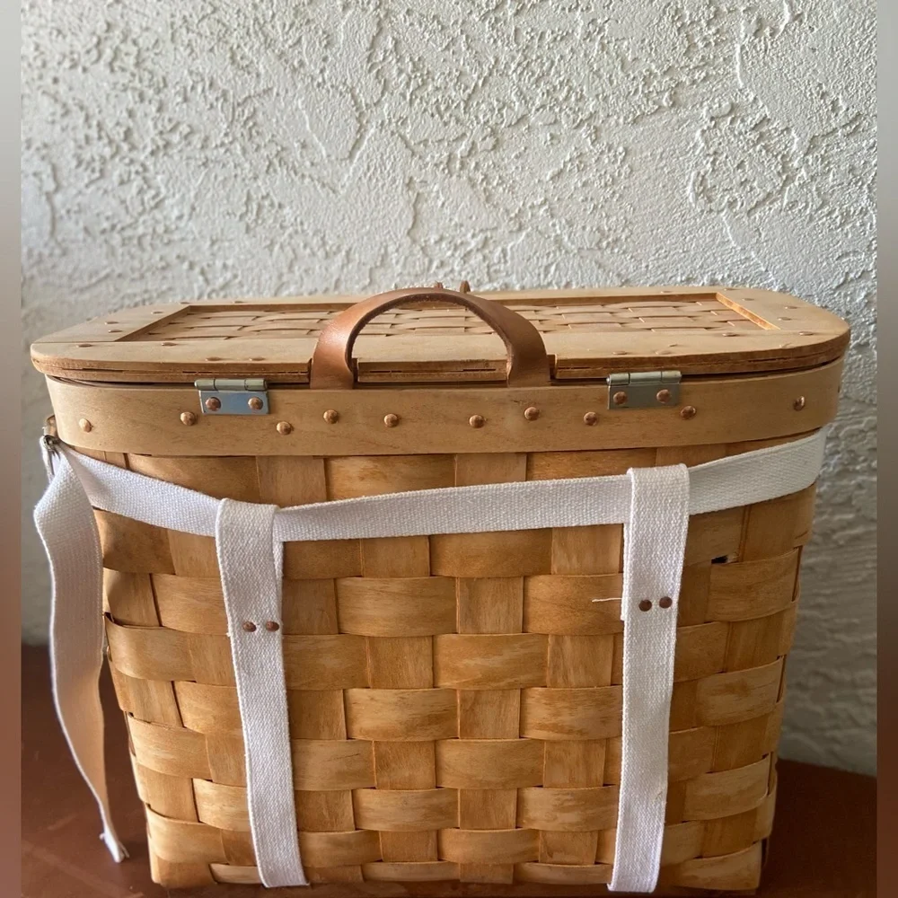 Mountain Trails Baskets~Vintage~Pristine~Handmade~USA~ Natural Wood~Backpack